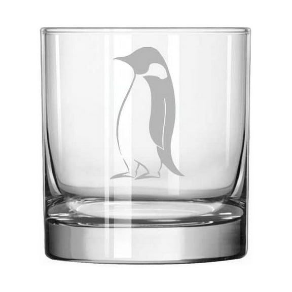 11 oz Rocks Whiskey Highball Glass Emperor Penguin