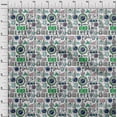 thumbnail image 4 of oneOone Cotton Poplin Green Fabric Medical Doodle Sewing Material Print Fabric By The Yard 56 Inch Wide, 4 of 4