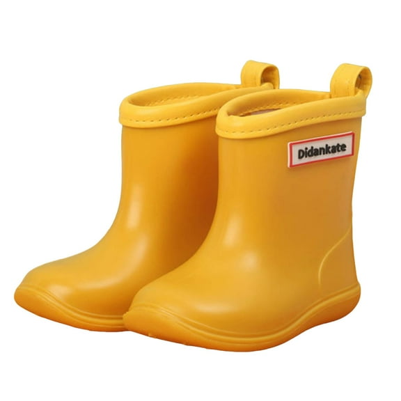Chenyee Toddler Rain Boots Baby Kids Easy-on Rain Shoes Children Water-proof Shoes for Boys Girls