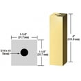 thumbnail image 3 of CRL SQ1254BR Brass 1-1/4" Square Standoff Base 4" in Length, 3 of 3