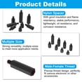 thumbnail image 3 of Uxcell M2 Nylon Spacer, 320Pcs Male-Female Hex Screws & Nuts Assortment Kit, Black, 3 of 5