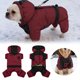 thumbnail image 2 of Abrigo de invierno para perros de poliéster duradero, suave y cálido, fácil de poner y quitar, ajuste regulable para todos los tamaños, para paseos en climas fríos en interiores y exteriores, 2 of 4