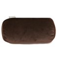 thumbnail image 1 of Chocolate Velvet Round Bolster Pillow 18.5 x 8, 1 of 1