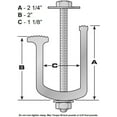 thumbnail image 3 of (2 Pack) Easy Mount - Truck Tool Box Clamps - Aluminum Tie Downs, 3 of 3