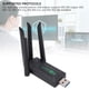 thumbnail image 4 of Adaptador USB WiFi De Doble Banda, Unidad Interna Gigabit De 2,4G Y 5G, Dongle De Red Inalámbrica Para PC De Escritorio De 1300Mbps Con Antena, 4 of 7