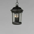 thumbnail image 2 of Maxim Dover DC Three Light 17-Inch Outdoor Hanging Lantern - Bronze - 3028CDBZ, 2 of 5