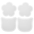 thumbnail image 5 of OUNONA 4pcs Acrylic Handbag Base for DIY White Crochet Bag Shaper with Protective Bottom, 5 of 8