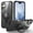 Black, variant on Magnetic for iPhone 16 Case [Compatible with Mag-safe] with Stand, [Military Grade Drop Protection] Shockproof Translucent Back Slim Protective