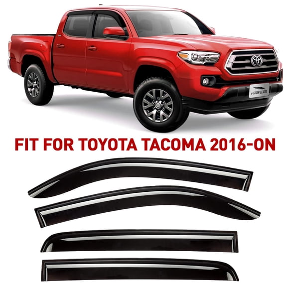 Fits 05-15 Toyota Tacoma Double Cab Window Visors Guard Shade