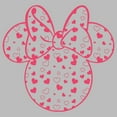 thumbnail image 2 of Girl's Mickey & Friends Mickey and Friends Minnie Heart Silhouette Graphic Tee Athletic Heather X Small, 2 of 5