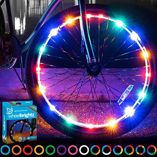 4 x Led Bike Wheel Light, imperméable à l'eau Led Bike Wheel Light avec 3  modes clignotants Led Bike Wheel Light pour vélo adulte et enfant - Vert