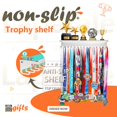 thumbnail image 4 of Trophy Shelf Lapetale Fashion, antideslizante, blanco, 40-60 medallas, 4 of 9