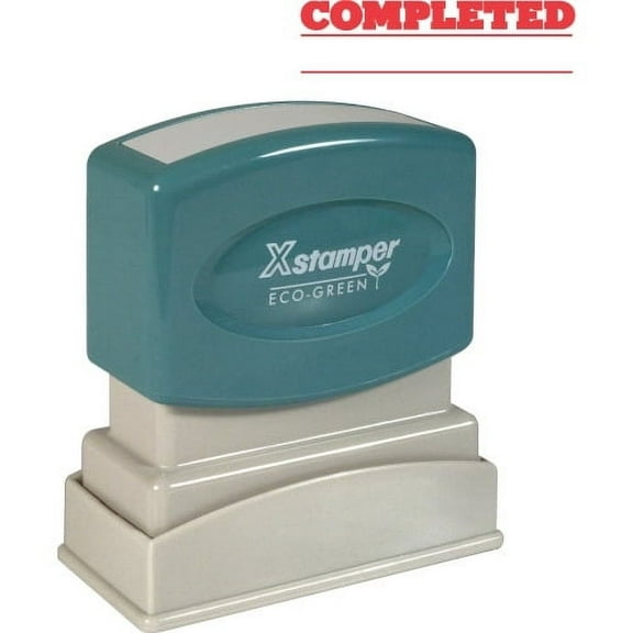 Xstamper, XST1214, COMPLETED Stamp, 1 Each