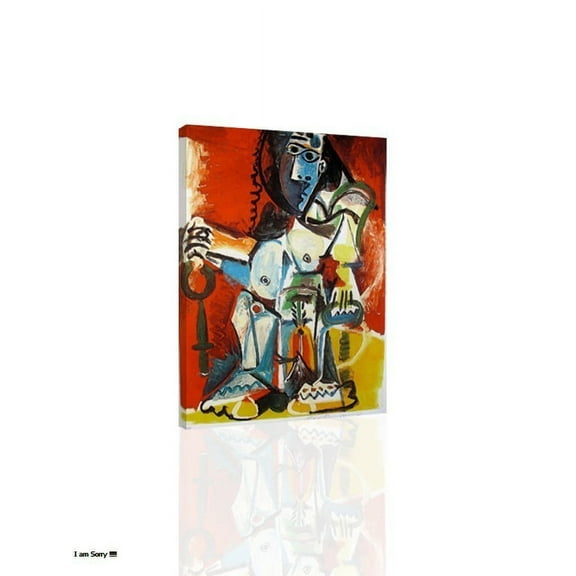 Sitting Figure Pablo Picasso - Canvas OR Print Wall Art
