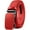 Red-2, variant on Ratchet Belt for Men Dress Adjustable 1 3/8" Genuine Leather Designer Belt, Size Length Can be Cut, with Gift Box