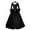 C-Black, variant on 2025 Color Printed Top PantsDresses for Women Vintage Patchwork Suit with HijabClothes for Women Skirts Disco Dress