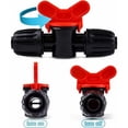thumbnail image 3 of Paquete de 20 válvulas de goteo de PE de 16 mm con conector de bloqueo de púa: enciende y apaga el flujo de agua., 3 of 5