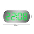thumbnail image 5 of Tnobhg Digital Alarm Clock Mirror LED Adjustable Brightness Dual Alarms USB Charging Bedroom Minimalist Clock, 5 of 7