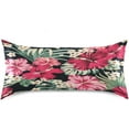 thumbnail image 3 of GZHJMY Satin Pillowcase for Hair and Skin, Hibiscus Flowers Cooling Pillow Case with Envelope Closure Soft Breathable Silk Satin Pillow Cover for Sleeping Standard Size 26x20 in Home Decor, 3 of 7