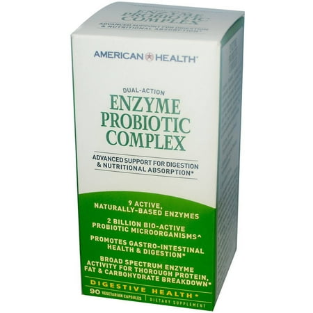 American Health Enzyme Probiotic Complex, 90 CT