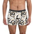 thumbnail image 2 of Goofa Snake Printed Men's Boxer Briefs Underwear, Moisture-Wicking Underwear, Trunk,Soft and Breathable Cotton Underwear-Small, 2 of 9