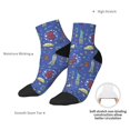 thumbnail image 4 of Uemuo New-York City Printed Crew Socks, Moisture-Wicking Socks, Athletic Socks for Men Breathable Cushion Socks Casual Sport Socks for Running Traveling, 4 of 6