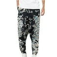 Mens Sweatpants, Clearance, Mens Pants Casual Retro Printing Elastic