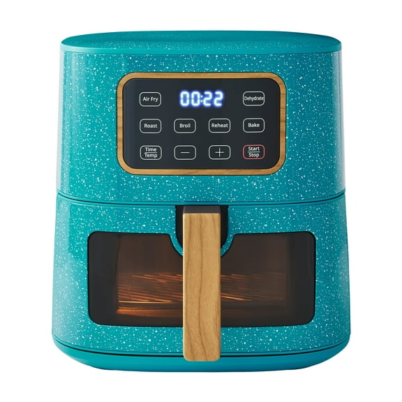 The Pioneer Woman Air Fryer Teal Speckle 5.8 Quart