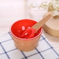 thumbnail image 2 of Dessert Bowl, Serving Cup, Plastic Sundae Bowls and Spoons Set with Stackable Space Saving Design for Adult Yogurt Party Favors Tableware, 2 of 5