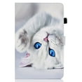 thumbnail image 6 of iPad 10th Generation Case 10.9 Inch 2022, TECH CIRCLE Multi-Angle Viewing Lightweight Folio Stand Smart Protective Cover Auto Sleep/Wake for Apple iPad 10th Generation Case iPad 10.9 Inch,White Cat, 6 of 8