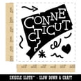 thumbnail image 2 of Connecticut State with Text Swirls Self-Inking Rubber Stamp Ink Stamper - Black Ink - Large 1-1/2 Inch, 2 of 7