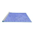 thumbnail image 2 of Ahgly Company Machine Washable Indoor Square Persian Blue Traditional Area Rugs, 6' Square, 2 of 4