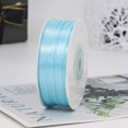 thumbnail image 2 of LAICAIW Blue Ribbon-Solid Color Thin Satin Ribbon,1/8 inch x 100 Yards Double Face Gift Ribbon for Crafts, 2 of 3