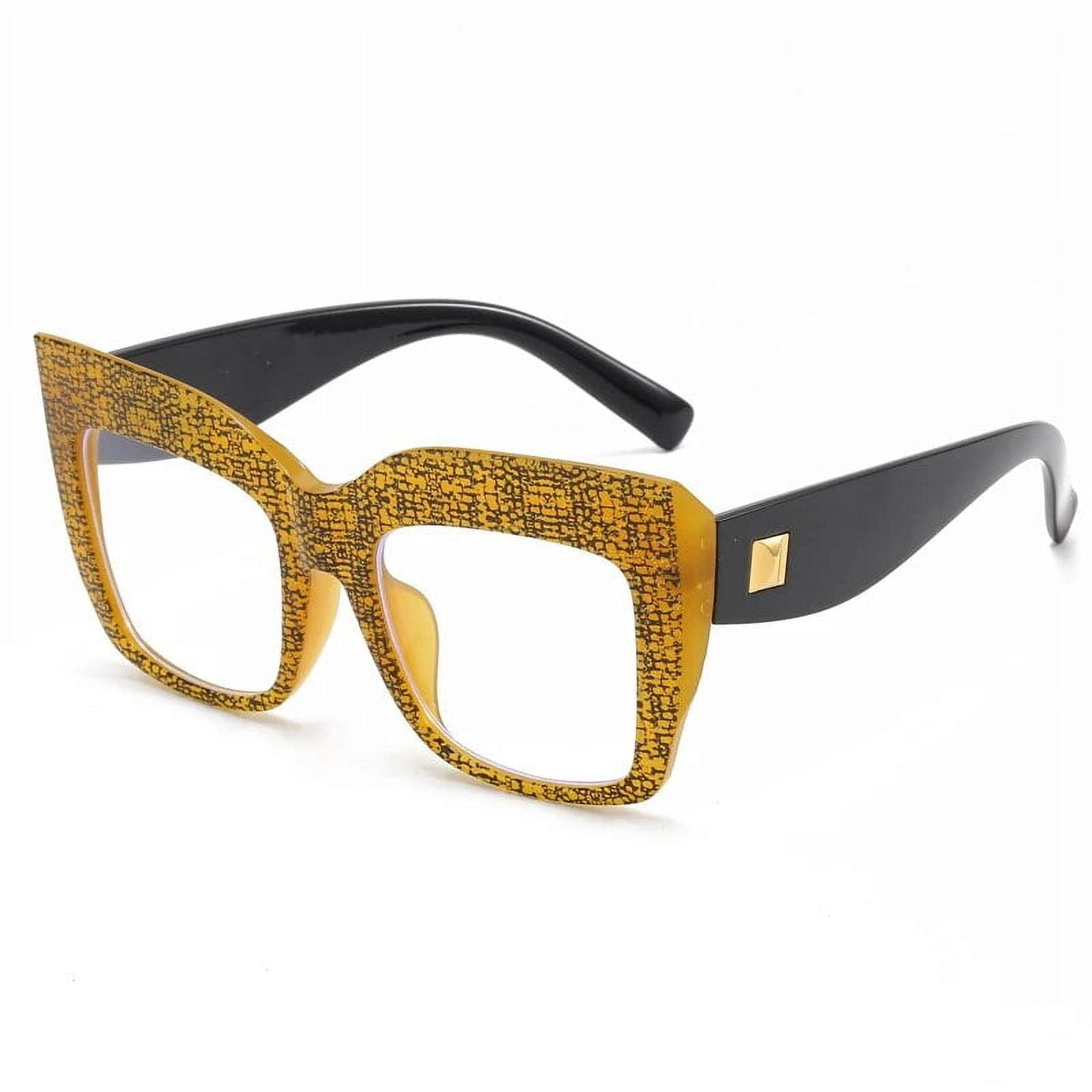Oversized Square Women's Glasses Frames Fashion Blue Anti