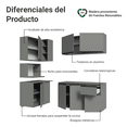 thumbnail image 4 of Cocina Integral Completa Modular Madesa Nice 265cm Gris 06, 4 of 12