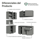thumbnail image 4 of Cocina Integral Esquinero Modular Madesa Nice 265cm Gris 1, 4 of 10