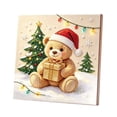 thumbnail image 3 of Christmas DIY Color Diamond Art Kits for Adults, Santa Claus Snowman Teddy Bear Crystal Bead Art Set, 3D Embossed Handmade Canvas Art, Home Wall Table Decor, Stress Relief Craft & Xmas Holiday Gift, 3 of 9