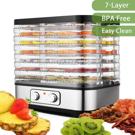 5 Removable Layers Fast Food Dehydrator Machine Professional Electric Multi-Tier Food Preserver for Meat or Beef Fruit Vegetable