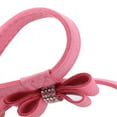 thumbnail image 3 of Pet Dog Harness Strap Lead Bling Rhinestone Necklace Leather Bowknot Collar, 3 of 5