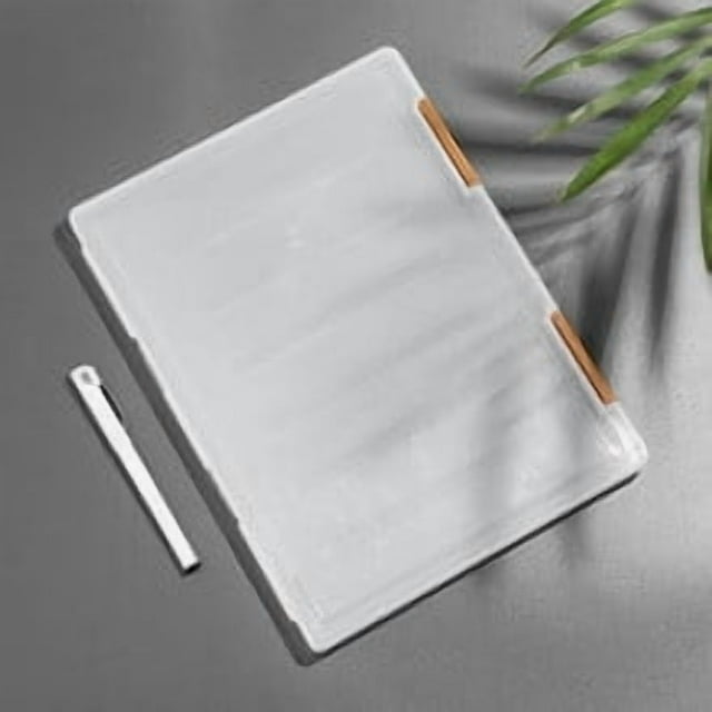 Organizador de escritorio para guardar papel, caja de almacenamiento transparente A4, de plástico transparente, para documentos, archivadores, útiles escolares, útiles para profesores, útiles escolare