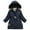 Navy, variant on Odeerbi Kids Girls Parka Winter Coat Thermal Quilted Puffer Jacket Padded Coats 4-10 Years Kids Zipper Thickened Cotton Jacket with Pocket Long Sleeve Hooded Outerwear Kids Clothes Navy