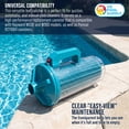 thumbnail image 6 of U.S. Pool Supply Pool Leaf Canister - XL Heavy Duty Inline Pool Leaf Catcher, 3-in-1 Filtration (3 Filters, Basket, Mesh Bag & Micro-Cartridge) - Fits 1.5" Hoses, Inground Vacuum Cleaner, 6 of 6