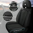 thumbnail image 4 of AOMSAZTO Car Seat Covers Fit for Hyundai Sonata 2004-2024 2025 Car Seat Covers Full Set Faux Leather Breathable and Waterproof Automotive Seat Covers Protector(5 Seats,Black), 4 of 9