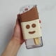 thumbnail image 2 of Donut Ice Cream Kids Straw Cup Botella de agua portátil a prueba de caídas a prueba de fugas con cuerda para colgar, Amarillo kenally HA002088-01B, 2 of 7