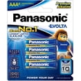 thumbnail image 1 of Pila Panasonic Evolta Alcalina Aaa Con 2 Lr03 azul 1, 1 of 3