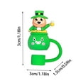 thumbnail image 3 of Linnome St. Patrick's Day Straw Toppers Dustproof for Festival Party Drinks Festive Beverage Accessory, 3 of 5