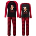 thumbnail image 4 of Conjuntos de pijamas de Navidad para parejas, conjunto de pijamas negros para hombre de jengibre dulce, ropa de descanso para adultos, 4 of 4