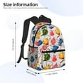 thumbnail image 3 of Fotbe Watercolor Teapots Lightweight Casual Laptop Backpack for Men and Women, Daily use Waterproof backpack, Backpack for College, 3 of 7