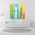 thumbnail image 2 of 14" x 14" Urban Summer 2 by Gill Miller - Wall Art Print on Canvas Fabric White, 2 of 3