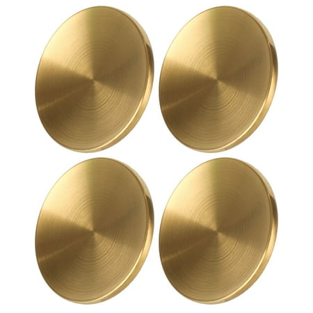 FONDOTIN 4Pcs Universal Pot Lid Knobs Golden Stainless Steel Replacement Handles for Kitchen Cookware